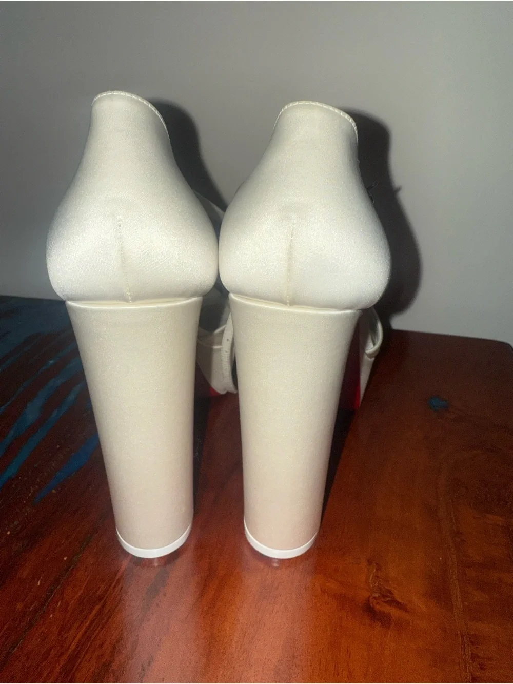 Christian Louboutin White Platform Sandaloo Sandals